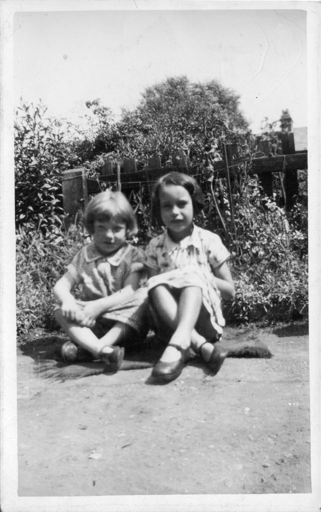 '2 girls in garden' are same as those on the beach.