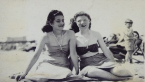 My mum on the right with her friend Edna