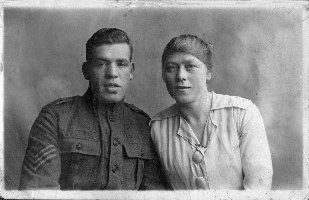 Sergeant & lady - wife or sweetheart? The Sergeant looks very much like the Unknown Soldier 1 picture
