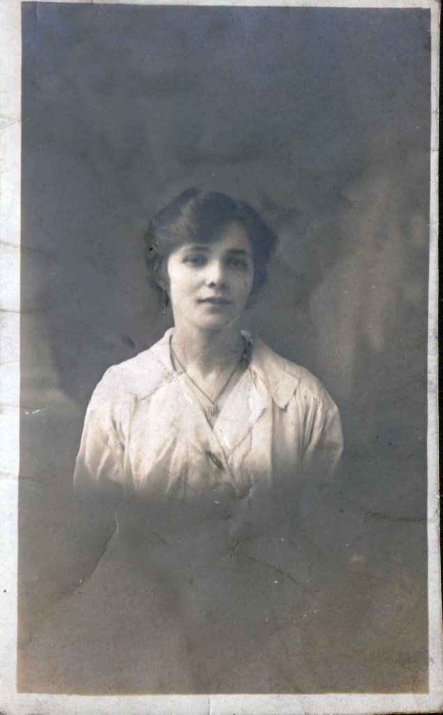 Unknown lady 2 - again this could be a slightly earlier portrait of Alice.  The picture had clearly been carried in a wallet or similar for quite a while before being mounted in the album.